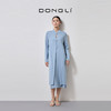 东黎 • 丝绒女士春夏新中式立领优雅连衣裙 4377 商品缩略图2