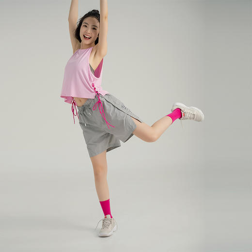 【优可丝面料】运动无袖遮肉罩衫 显瘦减龄无袖T恤 侧绑带抽绳 云感柔软透气 商品图7