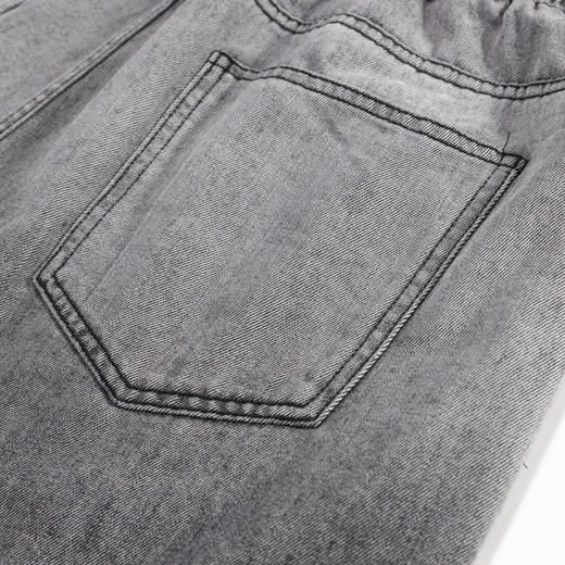 【新品上新】HX 夏季水洗牛仔五分裤宽松版型C207420007101短裤 商品图7