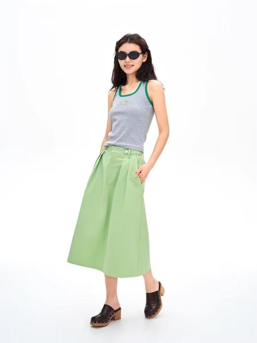 heris/H42121L/H42121H/大U领撞色包边 彩色花朵刺绣 遮副乳显瘦背心吊带 商品图1