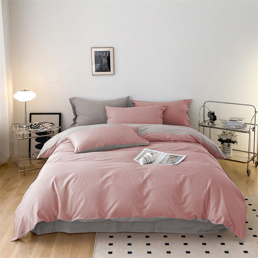 【维科家纺】全棉素色三/四件套-纽扣款 商品图2