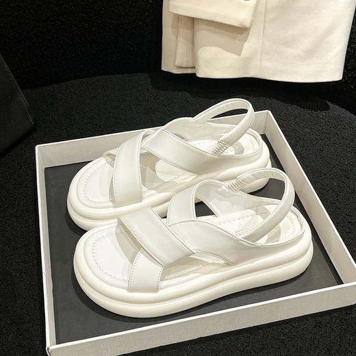 【厚底凉鞋女款】夏季新款 配裙子仙女风女士绝美精致增高沙滩鞋  商品图7