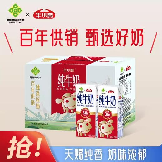 新疆牛小赞纯牛奶 供销社联名款 200ml*10 商品图1