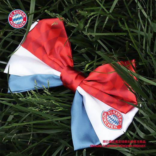 【官方正版】拜仁慕尼黑足球俱乐部 | 红白蓝拼色蝴蝶结发卡头饰女生足球迷周边礼物 商品图1