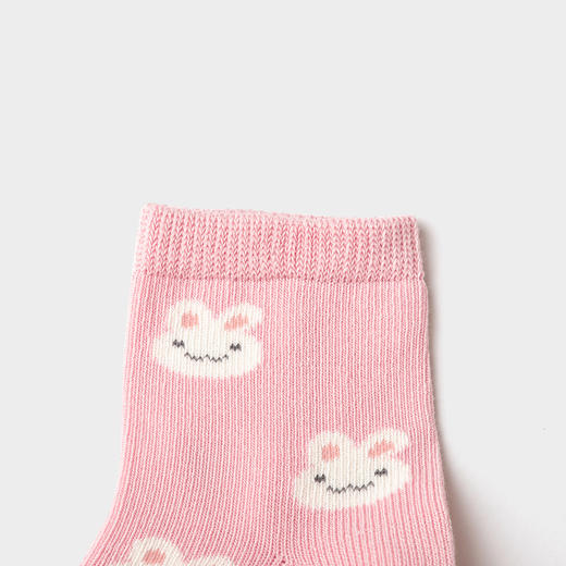 巴拉巴拉宝宝袜子棉秋季男女童小童婴儿新生儿童袜萌趣弹力五双装 商品图3