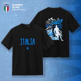 【官方正版】意大利国家队|手绘助威T恤欧洲杯潮流短袖足球迷运动衫