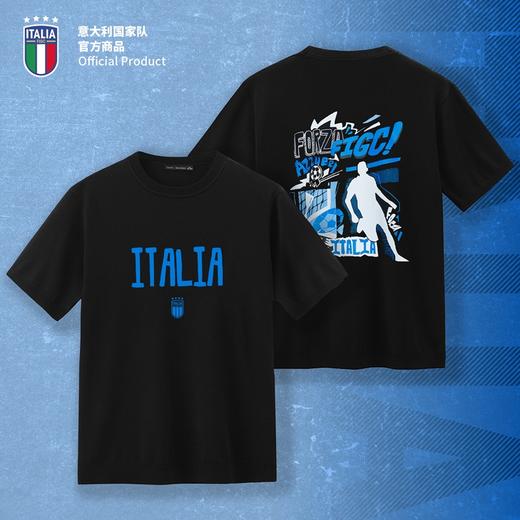 【官方正版】意大利国家队|手绘助威T恤欧洲杯潮流短袖足球迷运动衫 商品图0