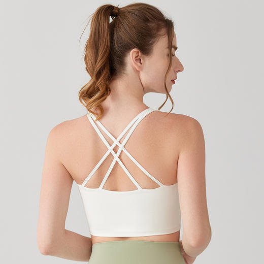 新款瑜伽背心女固定杯交叉性感美背吊带健身上衣跑步运动内衣  BM  000  MZ-147 商品图2