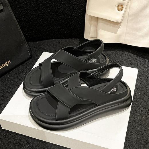 【厚底凉鞋女款】夏季新款 配裙子仙女风女士绝美精致增高沙滩鞋  商品图5