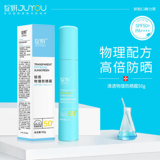 Gigi测评好物&绽妍轻透物理防晒霜50g 敏感肌面部身体SPF50+ 商品图8