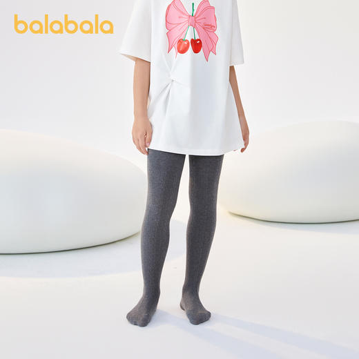 巴拉巴拉儿童连裤袜棉秋季新款女童打底袜基础百搭袜子学生舞蹈袜 商品图2