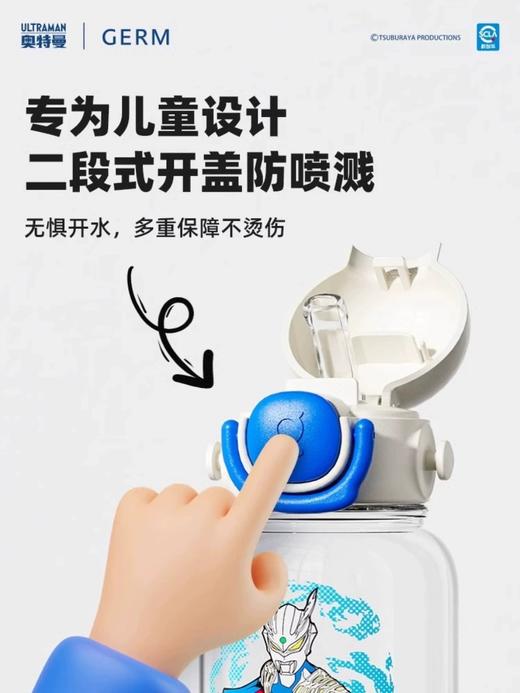 格沵GERM奥特曼守护者吸管水杯600ML 商品图2