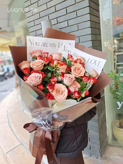 【温柔的爱】卡布奇诺玫瑰混搭 商品图0