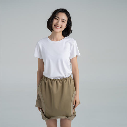 【100%新疆棉】白色纯棉短袖 基础版合身T恤 透气吸汗 经典百搭上衣 商品图0