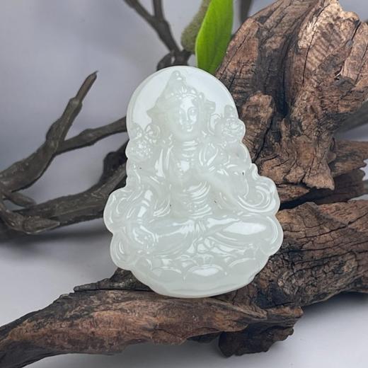 玉美人菲菲HZ-和田玉吊坠约50*37mm 商品图0