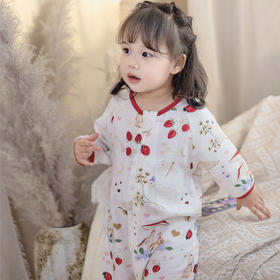 【云优选】BabyStormi竹纤维双层纱七分袖睡袋男女童柔软分腿薄款防踢被 1岁+（适合室温24-26度）（周六日不发货）