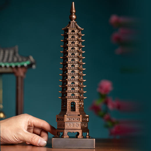朱炳仁·铜 步步高升文昌塔少爷同款装饰摆件 商品图4
