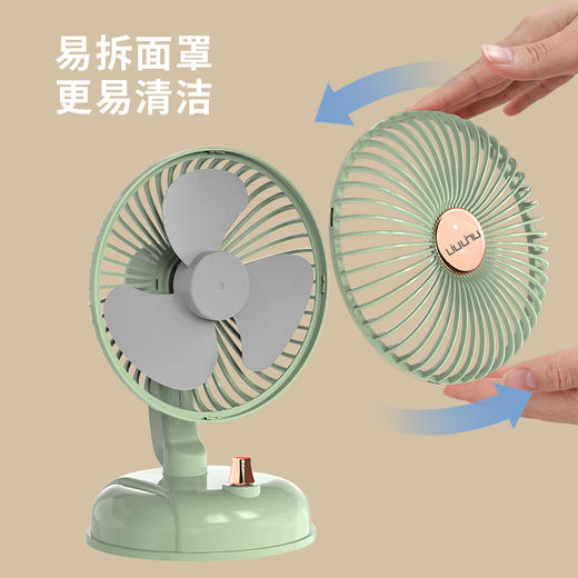六竖桌面复古摇头风扇F10 商品图5