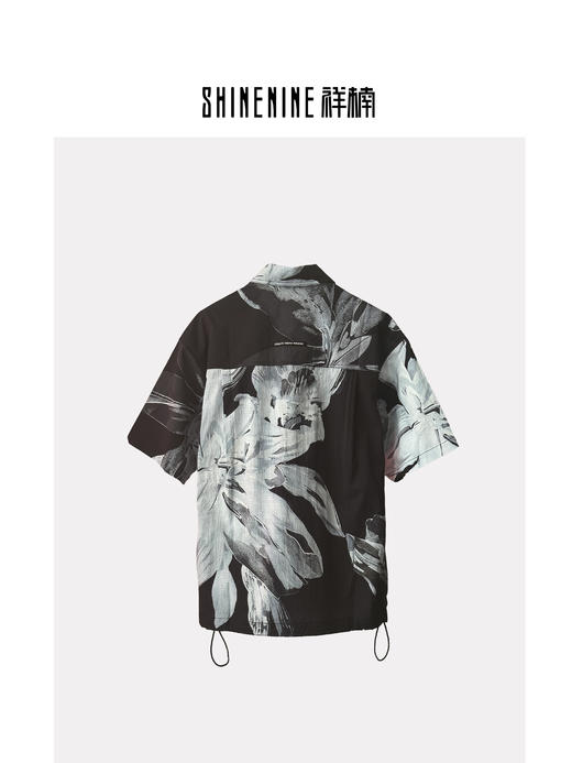 421122150花朵纹样短袖衬衫 商品图1