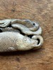 褐黑沁白玉镂雕鳜鱼把玩件，顺丰包邮 商品缩略图11