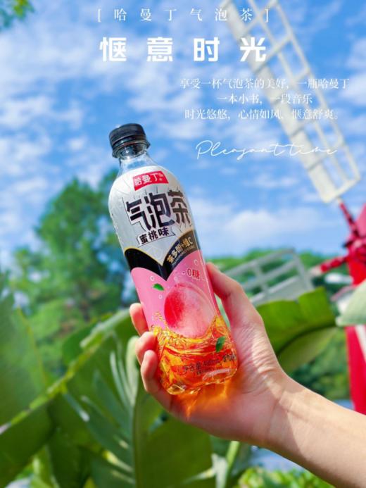🏖️【盒马同款】哈曼丁&蜜桃🍑气泡茶：1、✅0卡、 0糖 、0脂✅果茶加气翻倍，有气更带感🍂 商品图3