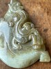 籽料糖沁白玉雕叶片螭龙把玩件，顺丰包邮 商品缩略图8