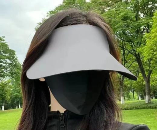 夏季新款冰丝无痕空顶太阳帽女生轻盈防紫外线可折叠户外运动骑行_HLY 商品图1