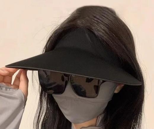夏季新款冰丝无痕空顶太阳帽女生轻盈防紫外线可折叠户外运动骑行_HLY 商品图3