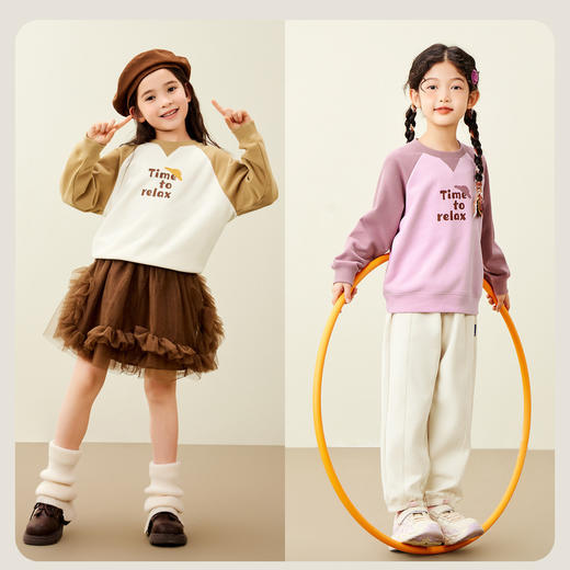 【mini亲子 儿童款】迷你巴拉男女童宝宝一家三口软弹舒适卫衣秋 商品图2