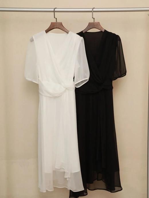 LPIUTY品牌直发⚠️高奢团⚠️连卡佛同厂面料❗️优雅V领连衣裙⚠️意大利进口客供面料❗️B07243033 商品图6