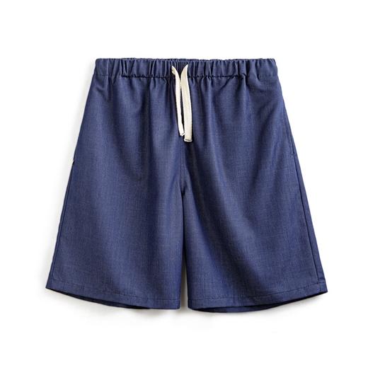 马登工装美式复古TR仿天丝牛仔短裤男夏季松紧腰抽绳宽松休闲五分裤 商品图5