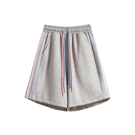 「三款配色！立体显瘦」夏季2024新款运动休闲短裤 女好搭阔腿宽松大码五分裤女中裤ins潮下装 商品图4