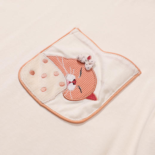 都市丽人睡衣好睡好眠长袖家居服单面无尘棉薄女士棉质套装LHT2M3 商品图7