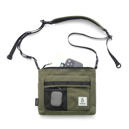 吃茶去chichaqu2024户外运动轻量多袋斜挎单肩包CORDURA山系骑行 商品图4