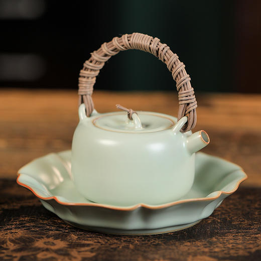 【非遗好物】源具造器汝窑仿古天青茶具套装 商品图4