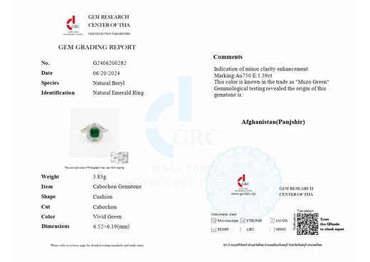 1.39ct 祖母绿戒指 商品图7