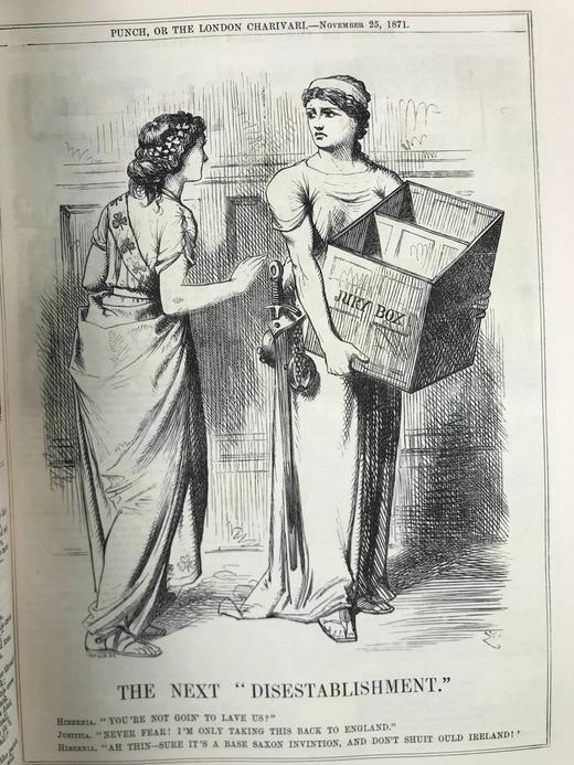 1871-1873年 英国讽刺漫画杂志《笨拙》 数百幅插图 漆布精装16开 商品图7