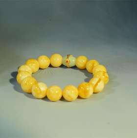 【古典浪漫蜜蜡节】-35号<心想事成>白花蜜手串