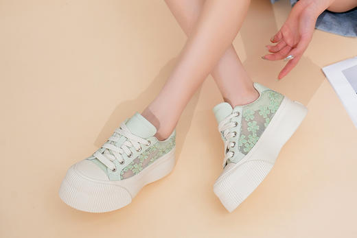 豪麟名鞋奥莱迪嘉女鞋时尚休闲鞋牛皮革DJHJA41WX022绿色  原价1960元 商品图2