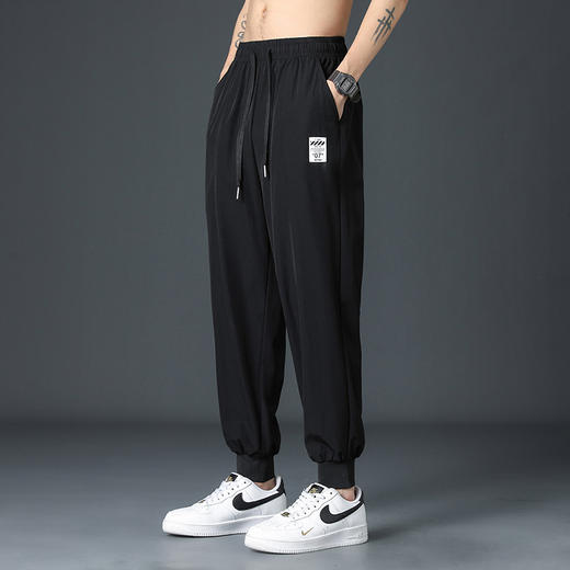 红览 男士夏季薄高街垂感直筒阔腿裤233 商品图5