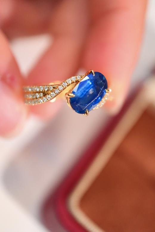 1.5ct 蓝宝石戒指 商品图3