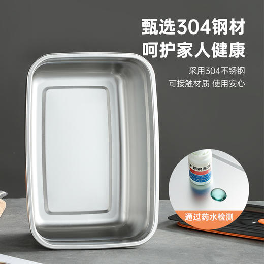 【304不锈钢！多用途保鲜盒】可微波炉饭盒午餐便当盒冰箱冷藏食物密封收纳盒，带盖密封性能佳保持食物新鲜。ry 商品图1