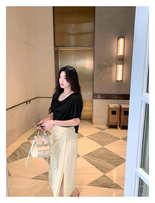 桑醋酸荡领tee 商品图6