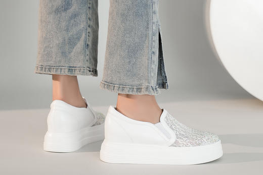 豪麟名鞋奥莱迪嘉女鞋时尚休闲鞋牛皮革/织物DJXXO41WX216白色  原价1960元 商品图2