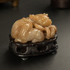 清 玉雕麒麟瑞兽摆件（红木座） 商品缩略图1