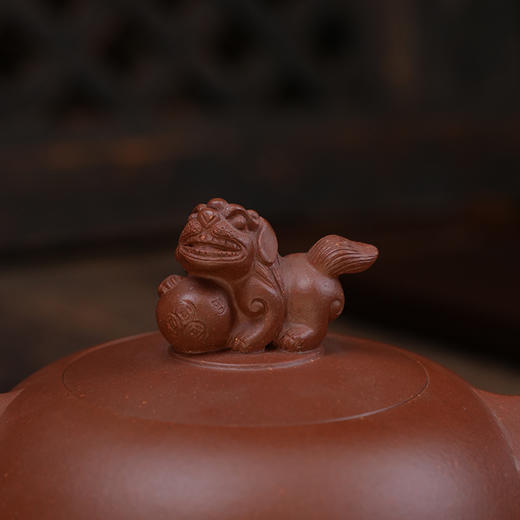郭琴 祥狮壶 宜兴紫砂原矿茶壶紫砂壶功夫茶泡茶壶茶具仿古 商品图6