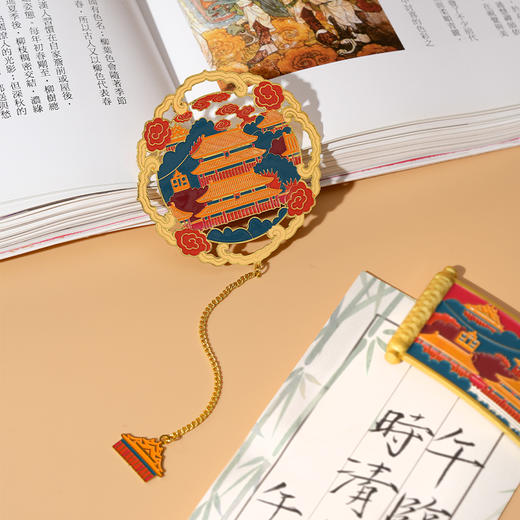 紫禁山城金属冰箱贴书签 商品图3