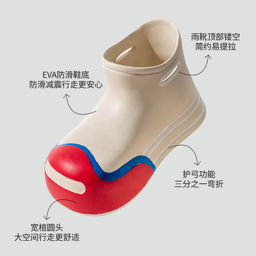 「亲子款！高颜值」亲子款防水防滑短筒雨靴 女时尚款外穿成人儿童学生2024外穿 商品图1
