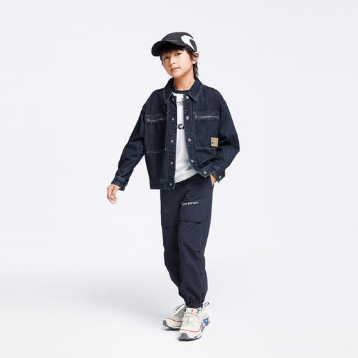 男童全棉牛仔外套新款安奈儿童装EB435523 商品图5