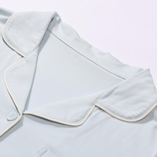 都市丽人睡衣好睡好眠长袖家居服单面无尘棉薄女士棉质套装LHT9C6 商品图5